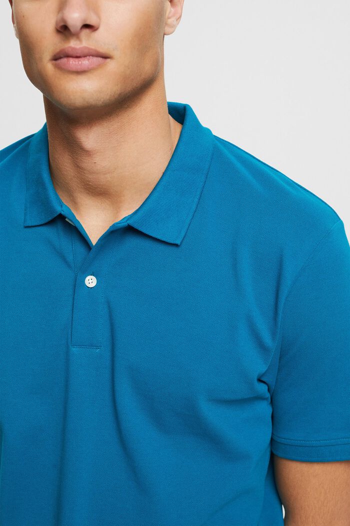 Koszulka z bawełny, TEAL BLUE, detail image number 1