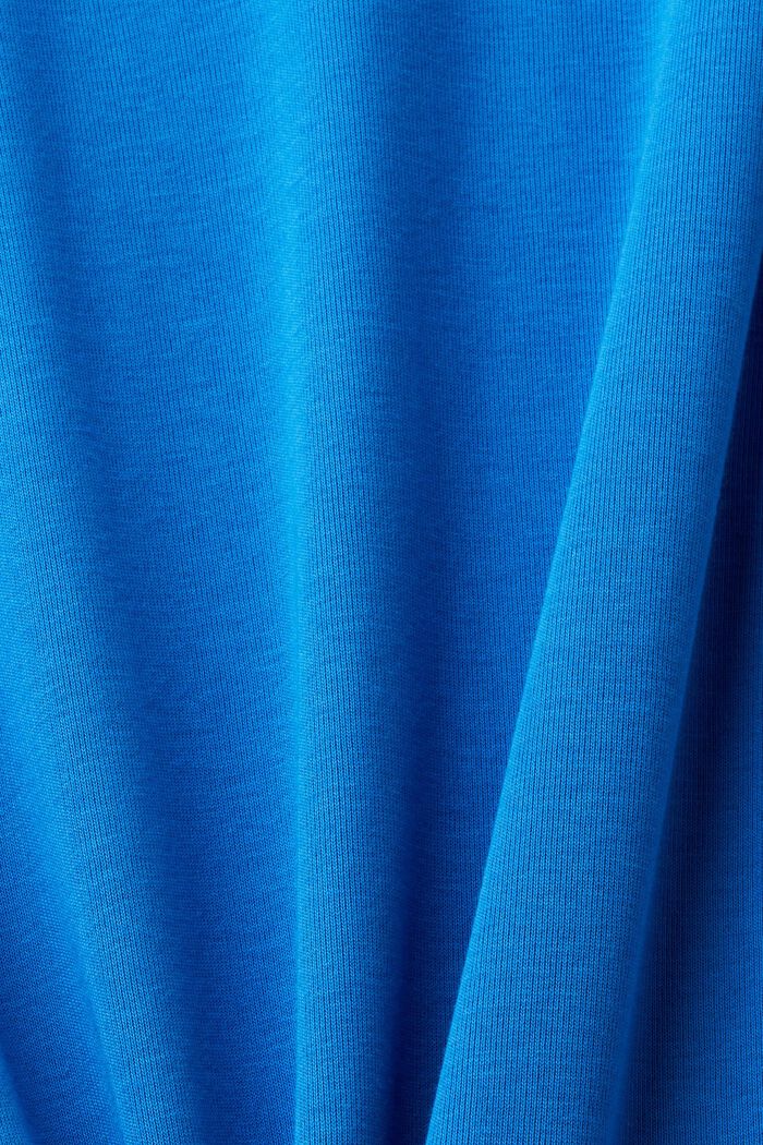 Bluzka z długim rękawem z bawełny, BRIGHT BLUE, detail image number 6