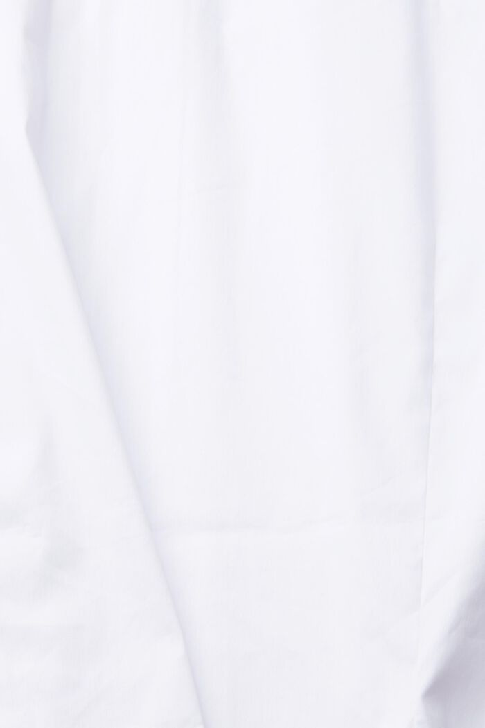 Bluzka koszulowa z popeliny, WHITE, detail image number 4