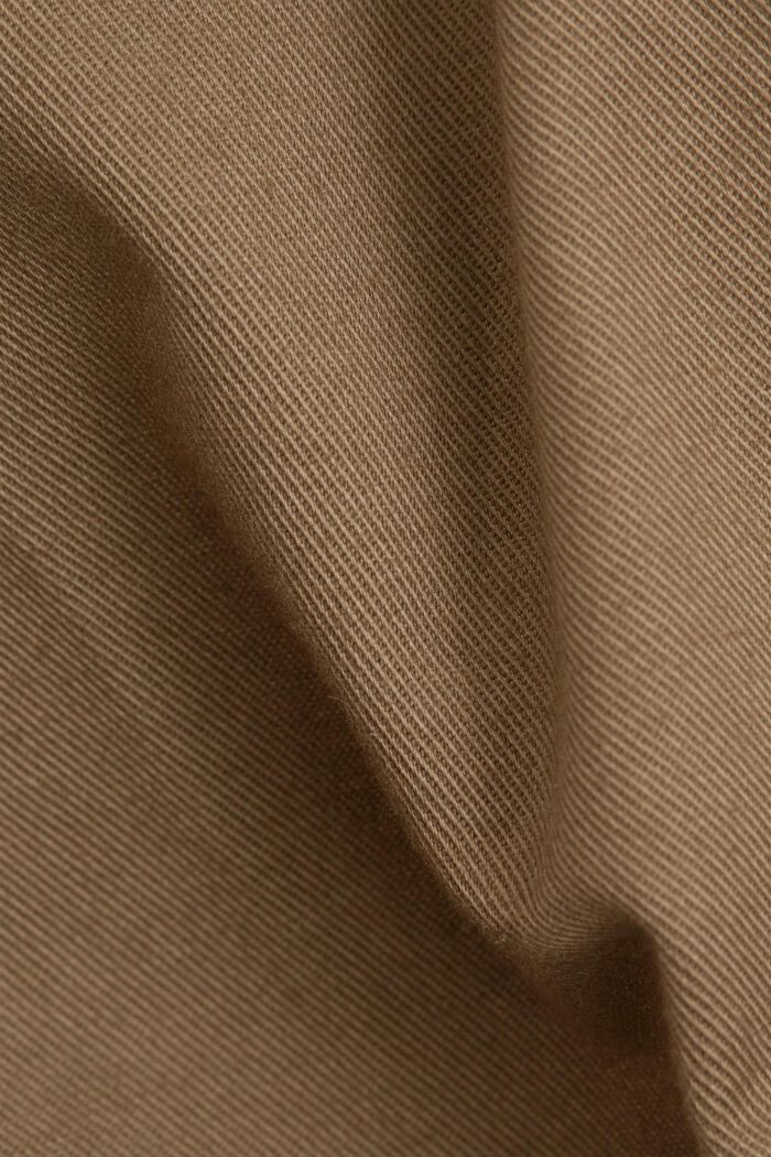 Elastyczne chinosy z bawełną organiczną, BEIGE, detail image number 4