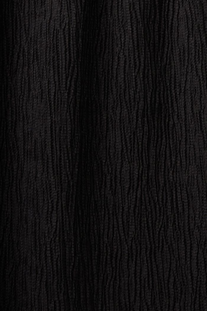 Marszczone spodnie bez zapięcia, BLACK, detail image number 6