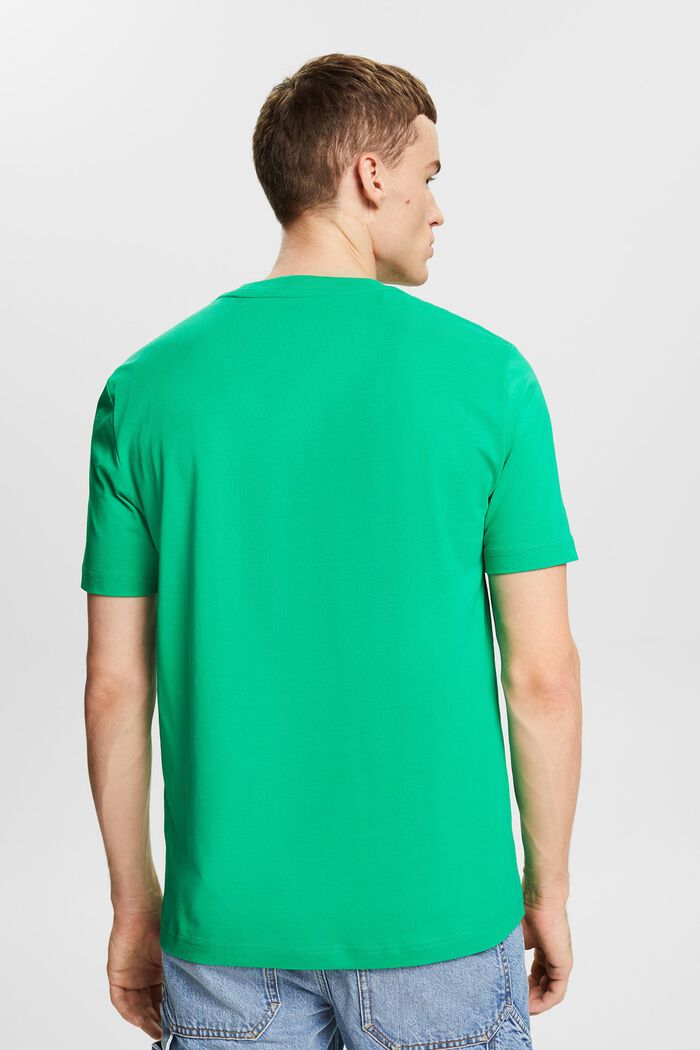 Dżersejowy T-shirt z bawełny organicznej, GREEN, detail image number 2