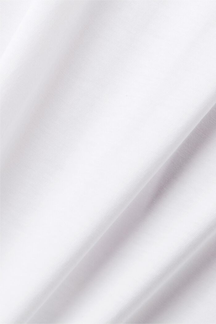 Koszulka bawełniana z nadrukiem, WHITE, detail image number 5
