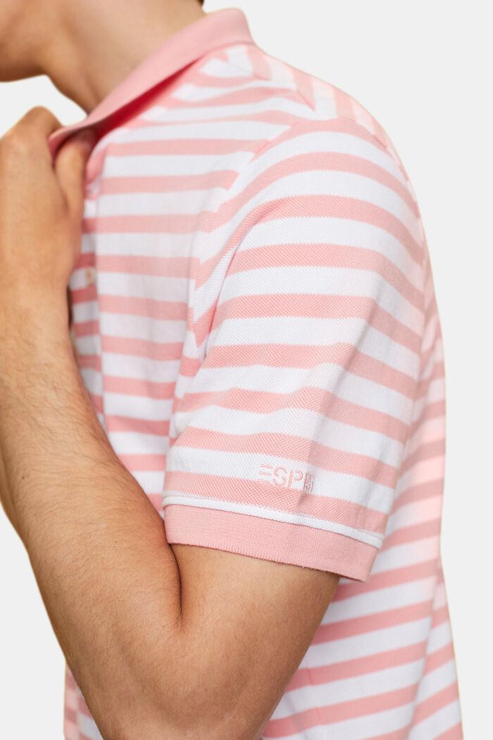 Koszulka polo w paski, slim fit, PINK, detail image number 2