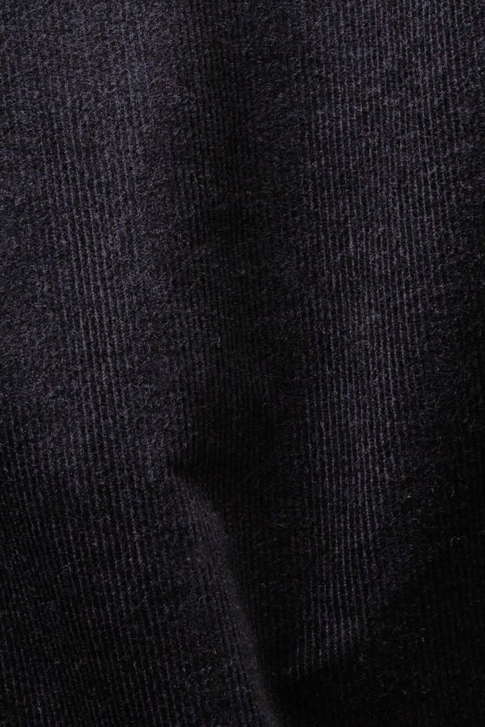 Sztruksowe spodnie, straight fit, BLACK, detail image number 6