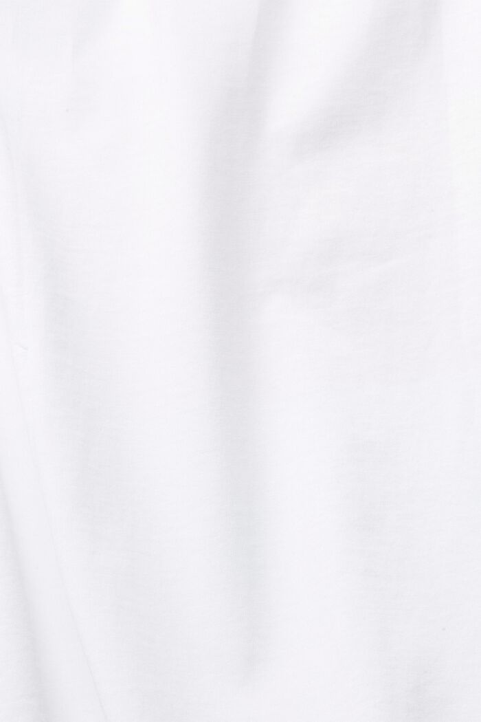 Skrócony T-shirt z nadrukiem, WHITE, detail image number 4