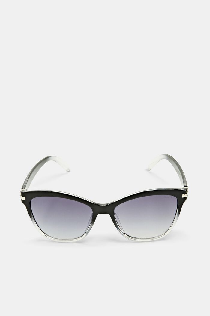 Cieniowane okulary przeciwsłoneczne w stylu „kocie oko”, BLACK, detail image number 3