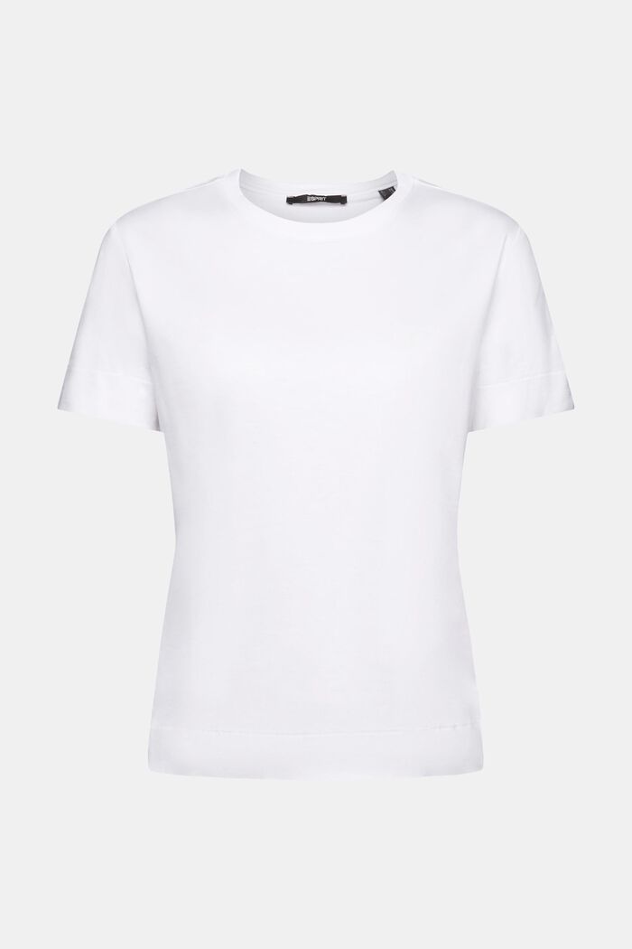 T-shirt z nadrukiem na piersi, WHITE, detail image number 6