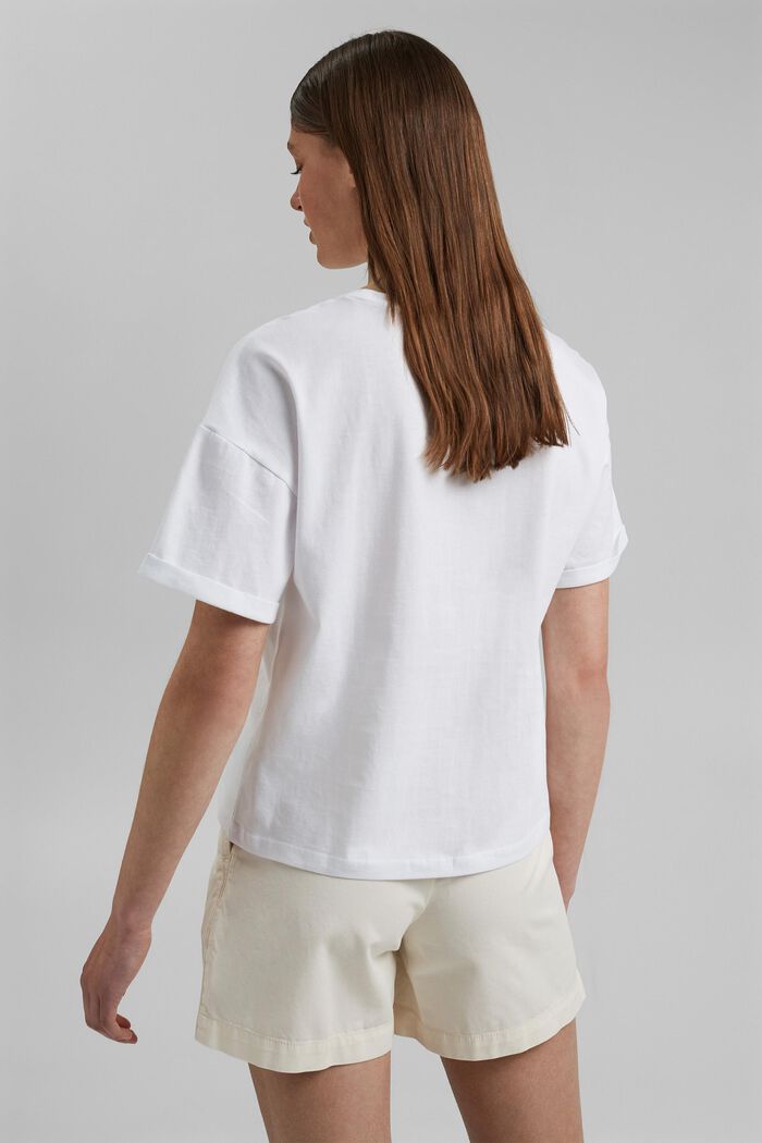 T-shirt z fotonadrukiem, 100% bawełny, WHITE, detail image number 3