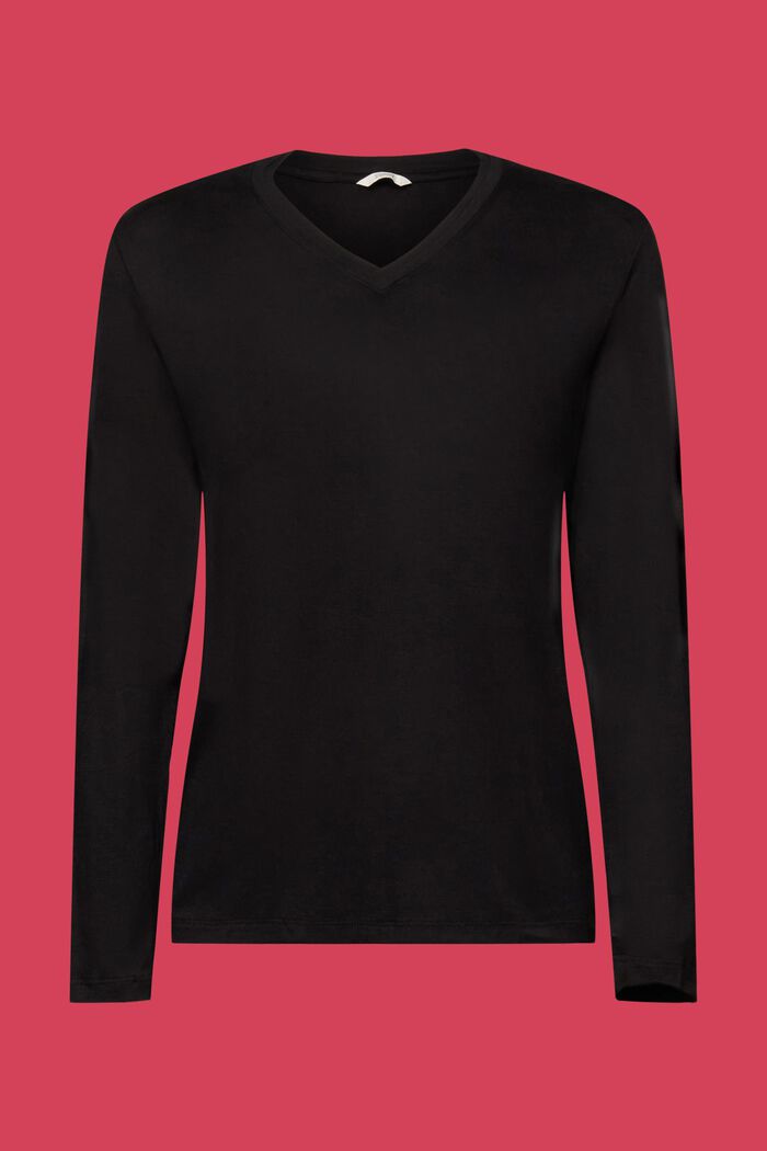 Koszulka od piżamy z LENZING™ ECOVERO™, BLACK, detail image number 5