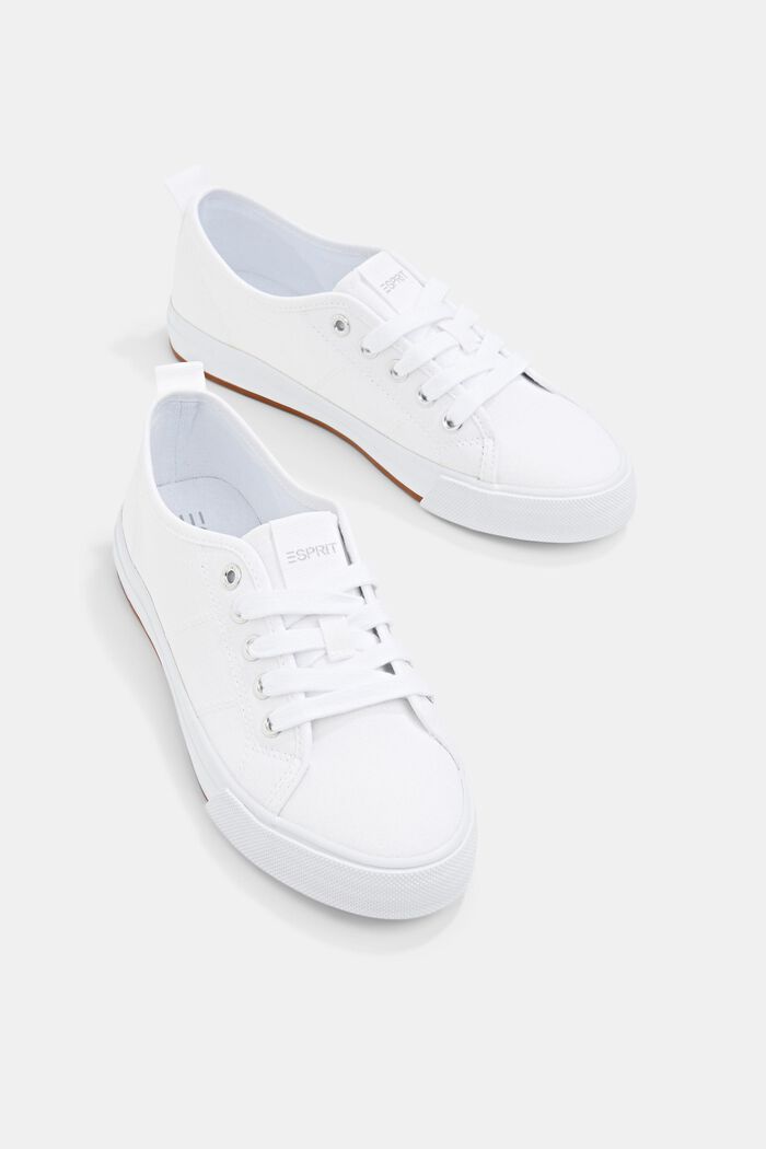 Sneakersy z płótna, WHITE, detail image number 6