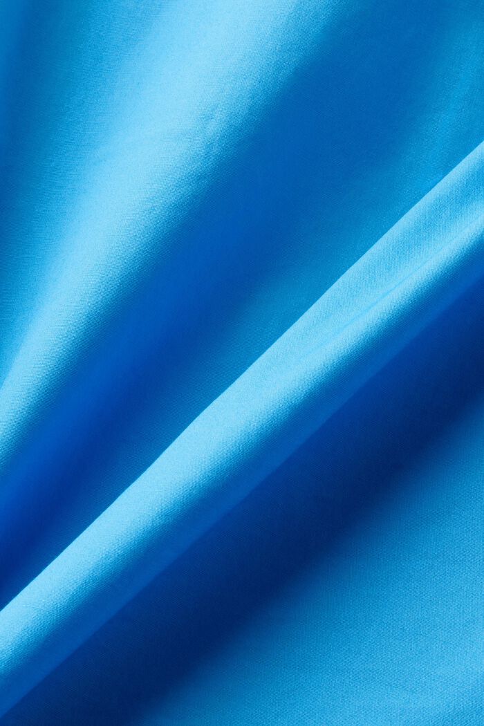 Koszula z bawełnianej popeliny na guziki, BLUE, detail image number 4