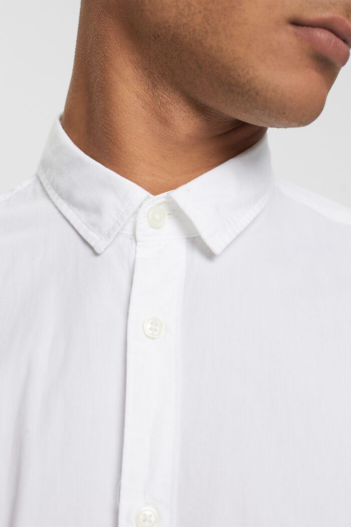 Koszula z ekologicznej bawełny, slim fit, WHITE, detail image number 0