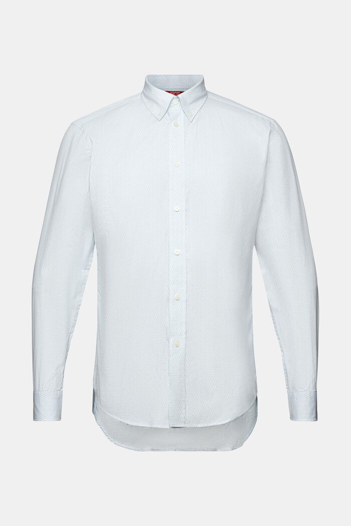 Bawełniana koszula z nadrukiem, relaxed fit, WHITE, detail image number 5