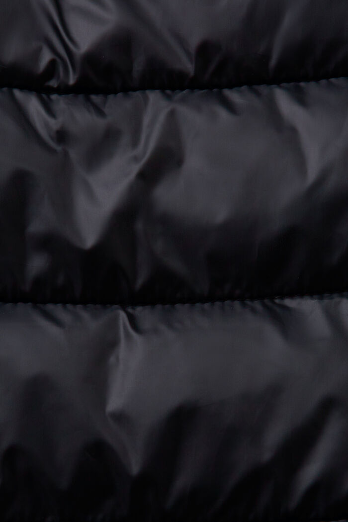 Pikowana kamizelka o długim kroju, BLACK, detail image number 5