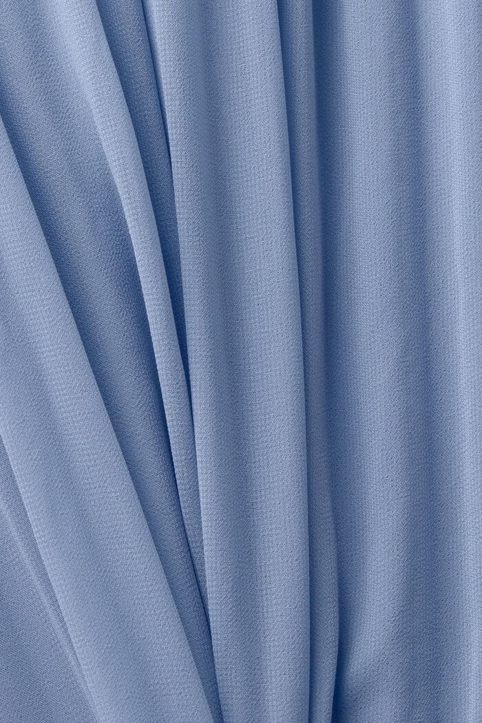 Sukienka mini z półgolfem z plisowanego szyfonu, BLUE LAVENDER, detail image number 5