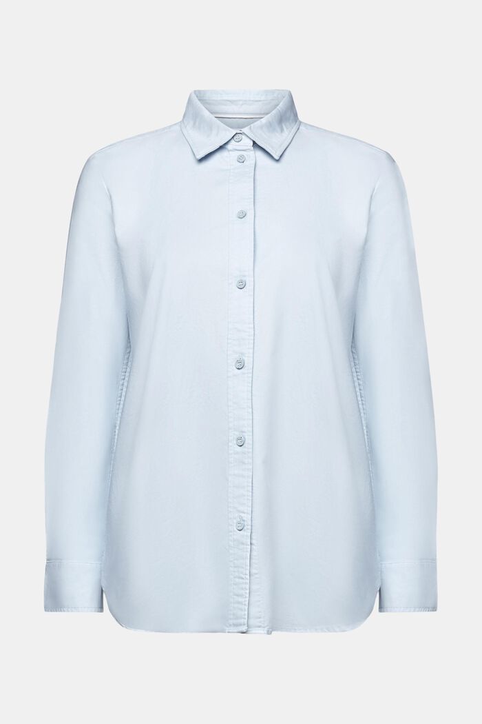 Bluzka koszulowa z tkaniny Oxford, LIGHT BLUE, detail image number 6