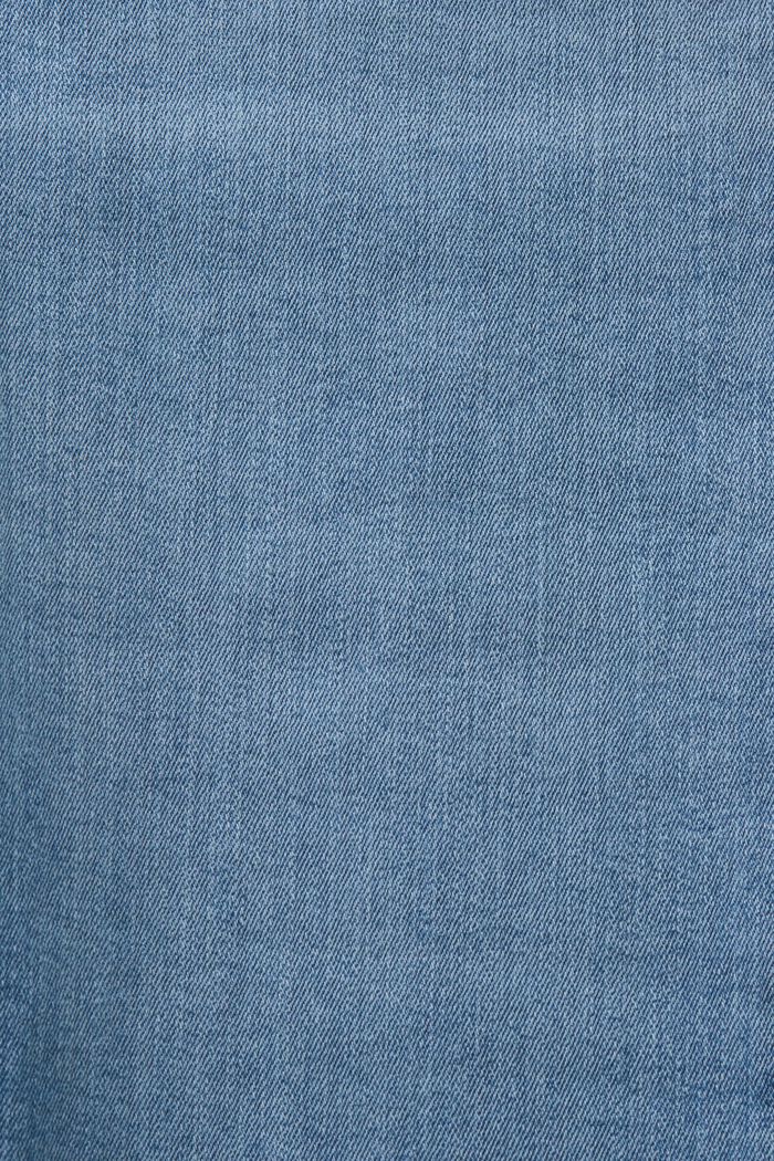 Dżinsowe spodnie capri ze średnim stanem, BLUE LIGHT WASHED, detail image number 6
