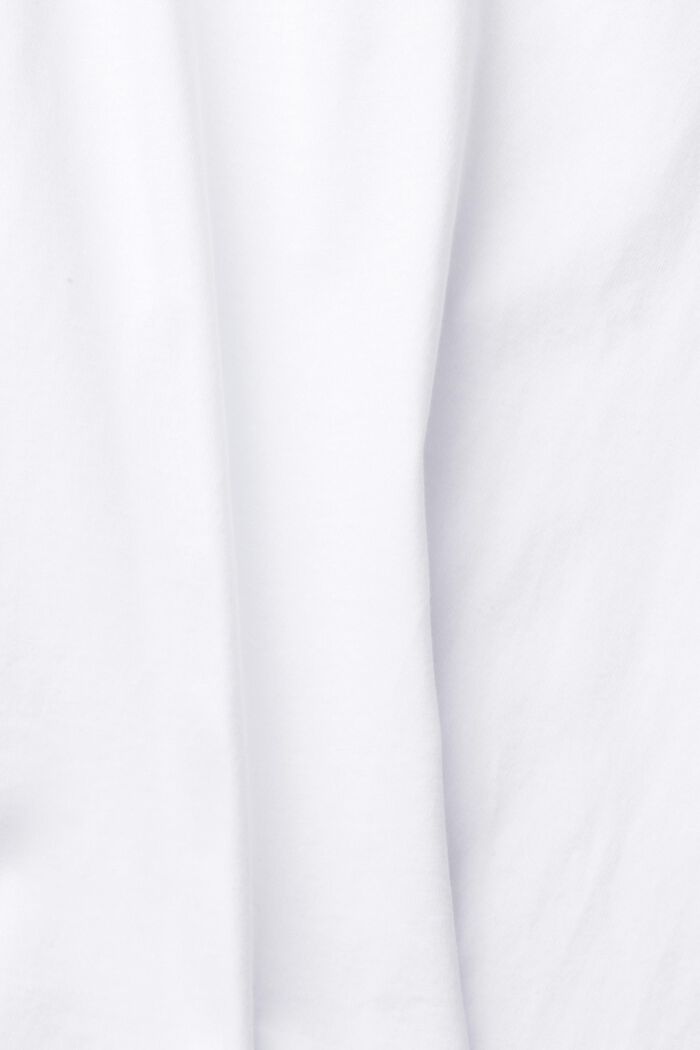 Koszulka basic w 100% z bawełny organicznej, WHITE, detail image number 7