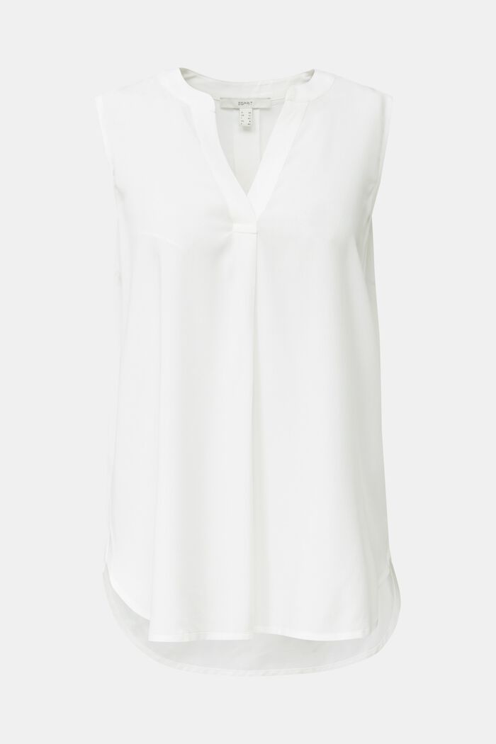 Bluzkowy top z przędzy LENZING™ ECOVERO™, OFF WHITE, detail image number 0