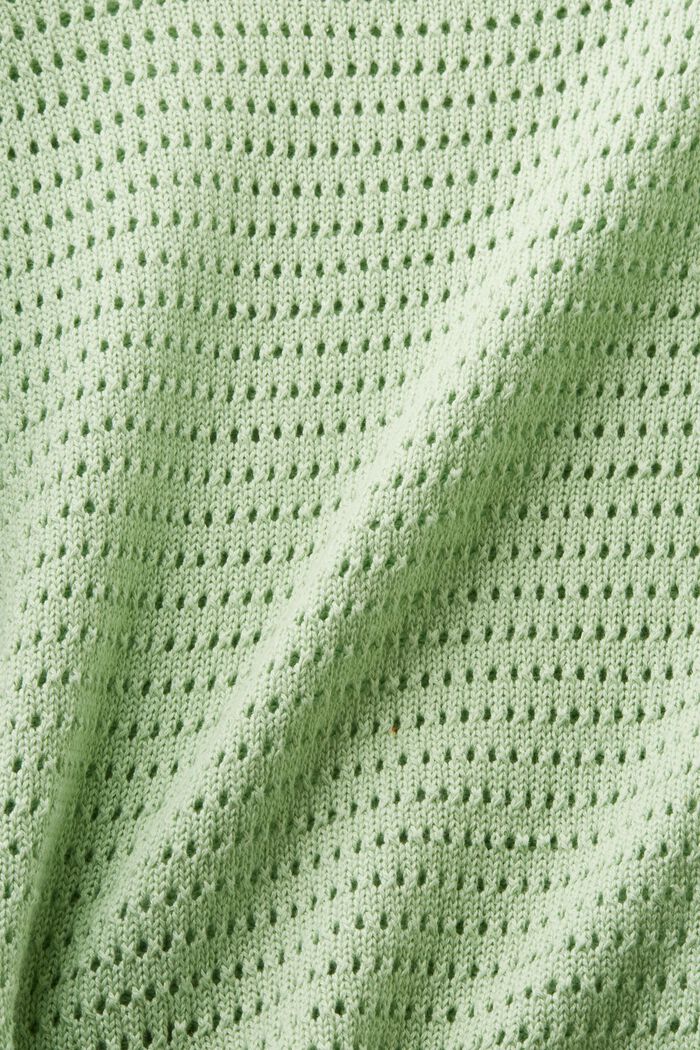 Sweter z siateczki, LIGHT GREEN, detail image number 5