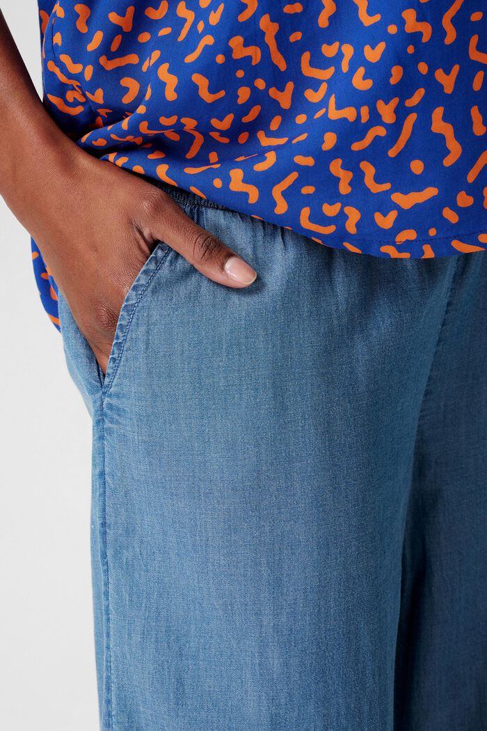 MATERNITY Spodnie z pasem pod brzuch, BLUE LIGHT WASHED, detail image number 1