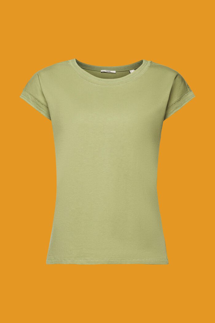 T-shirt z bawełny, PISTACHIO GREEN, detail image number 5