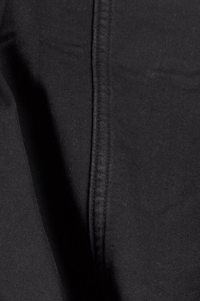 Dżinsowa kurtka z miękkiego denimu dresowego, BLACK DARK WASHED, detail image number 4