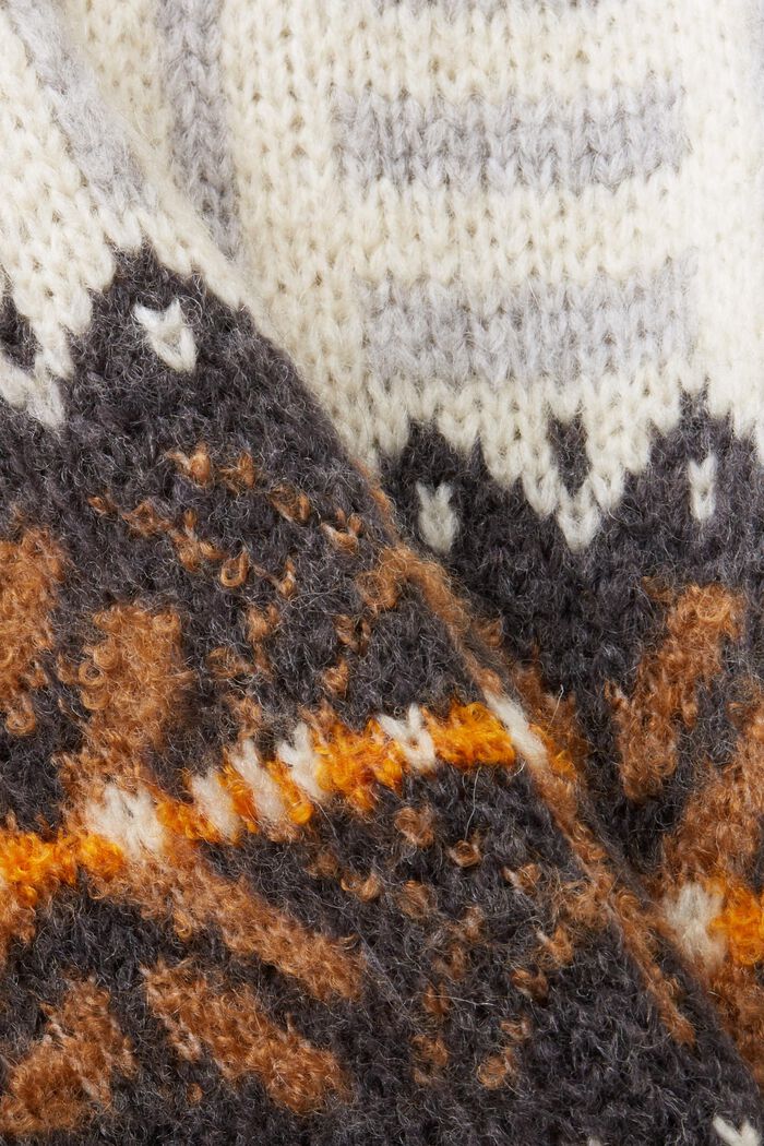 Żakardowy sweter z okrągłym dekoltem, ICE, detail image number 4