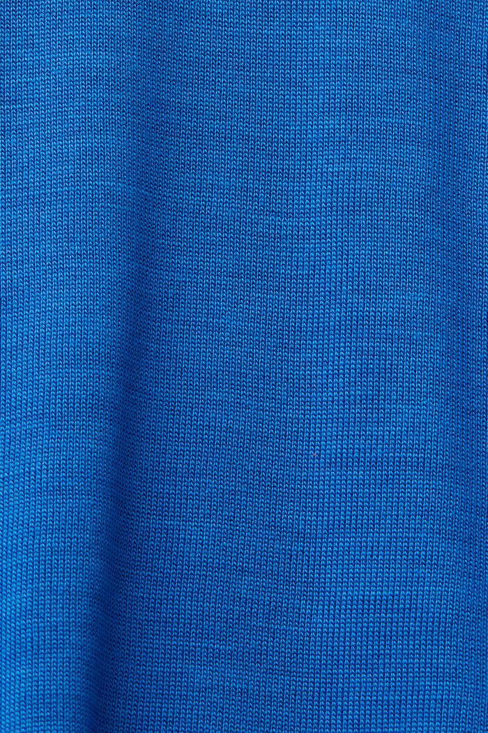 T-shirt z dekoltem w serek, TENCEL™, BRIGHT BLUE, detail image number 6