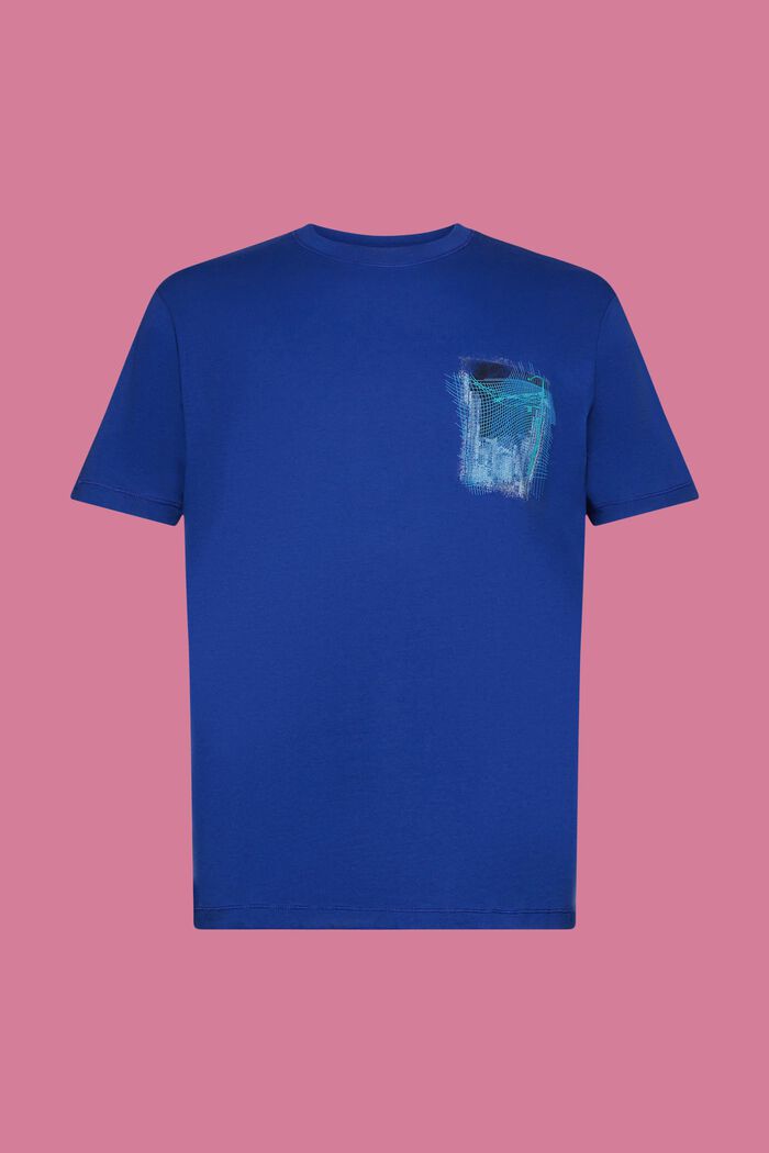 T-shirt ze zrównoważonej bawełny z nadrukiem, INK, detail image number 5