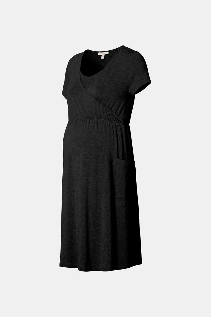 Sukienka z funkcją karmienia, LENZING™ ECOVERO™, BLACK, detail image number 0