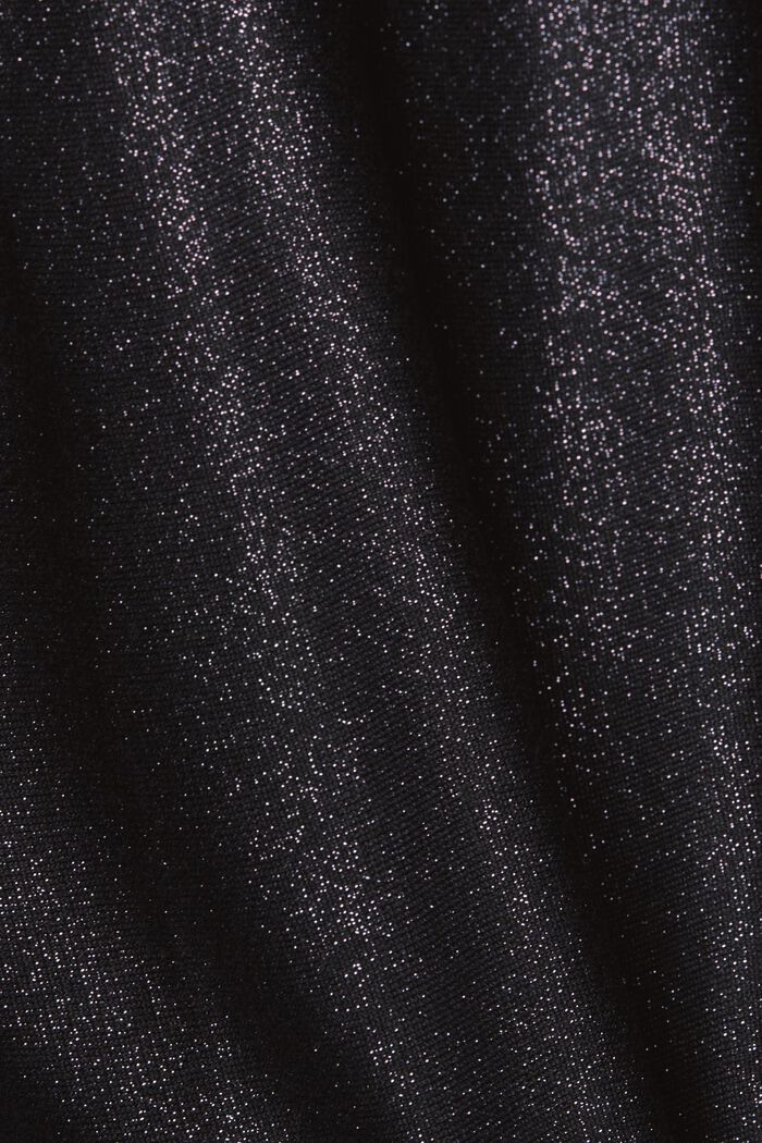 Sweter z efektownym połyskiem, BLACK, detail image number 6