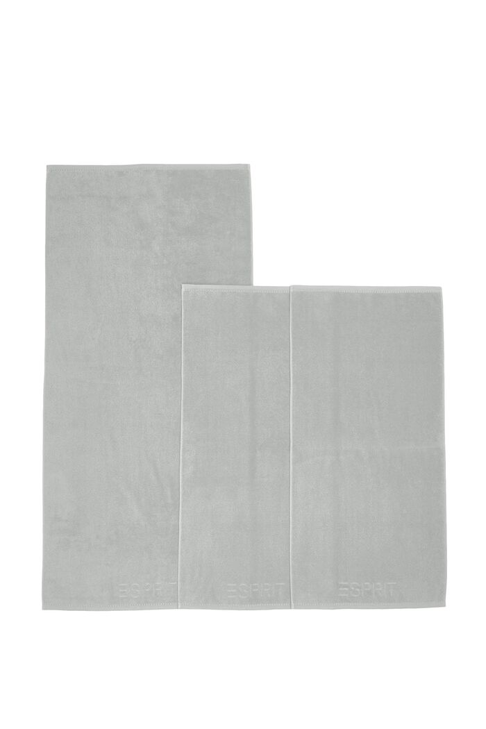 Z włóknem TENCEL™: zestaw 3 ręczników z froty, STONE, detail image number 3