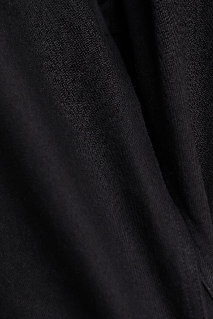 Dżinsy z prostymi nogawkami z bawełny ekologicznej, BLACK DARK WASHED, detail image number 6