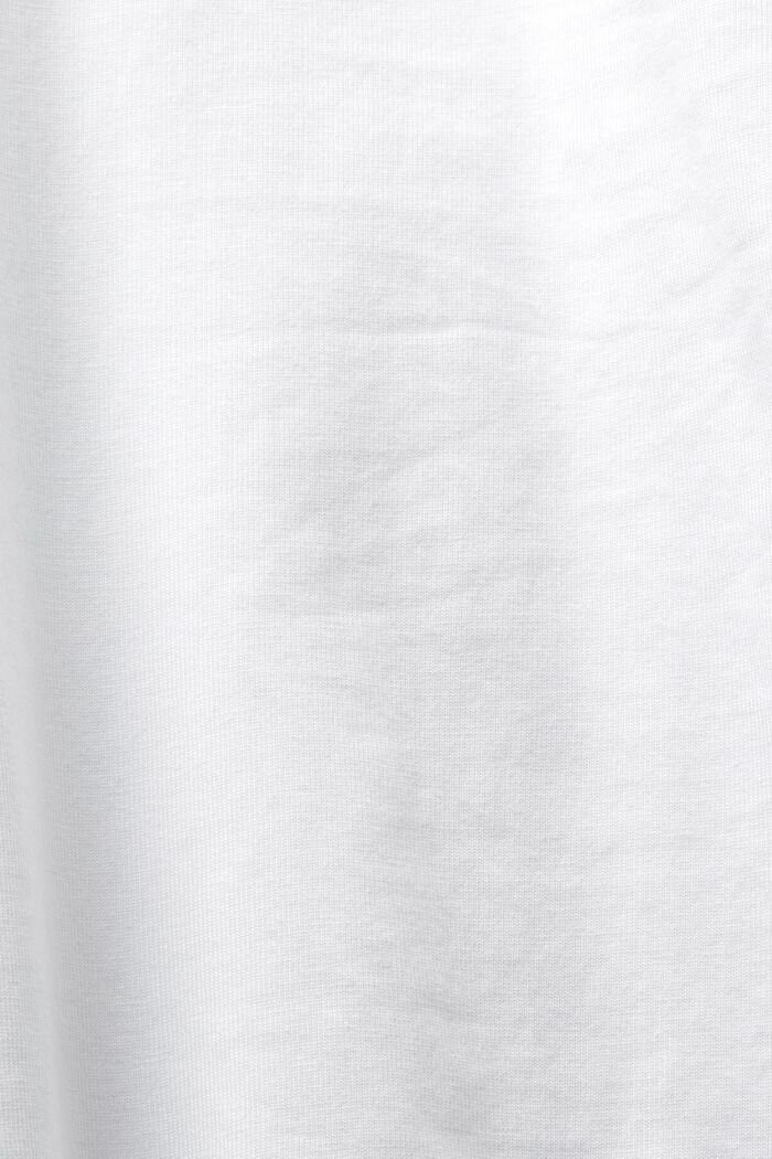 Dżersejowy T-shirt henley, WHITE, detail image number 5