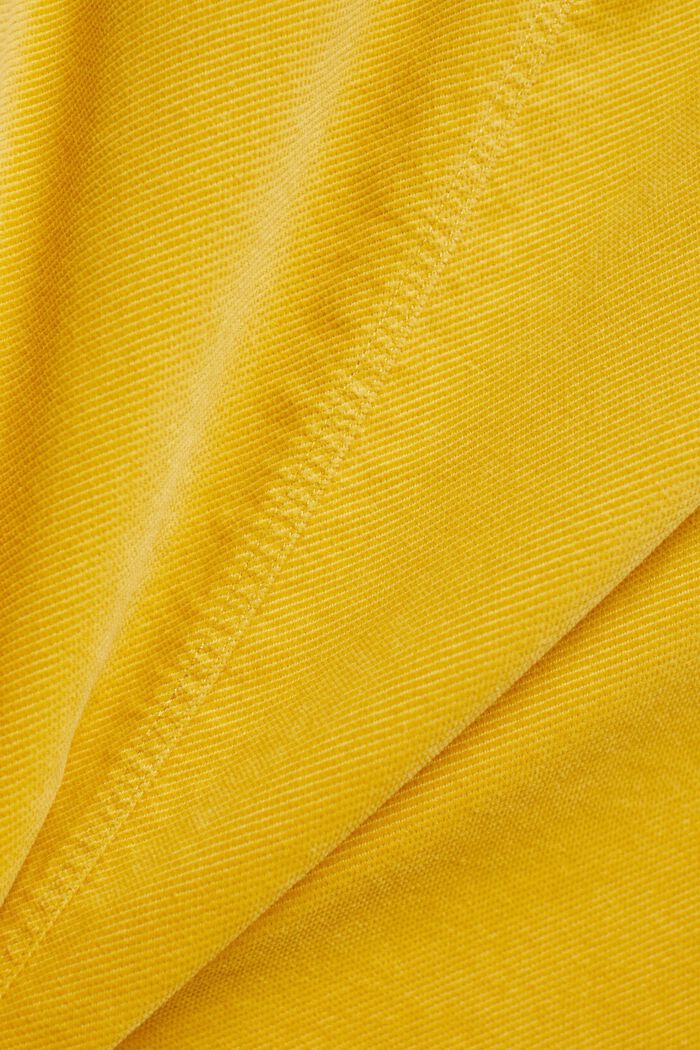 Spódnica z bawełnianego sztruksu, DUSTY YELLOW, detail image number 6