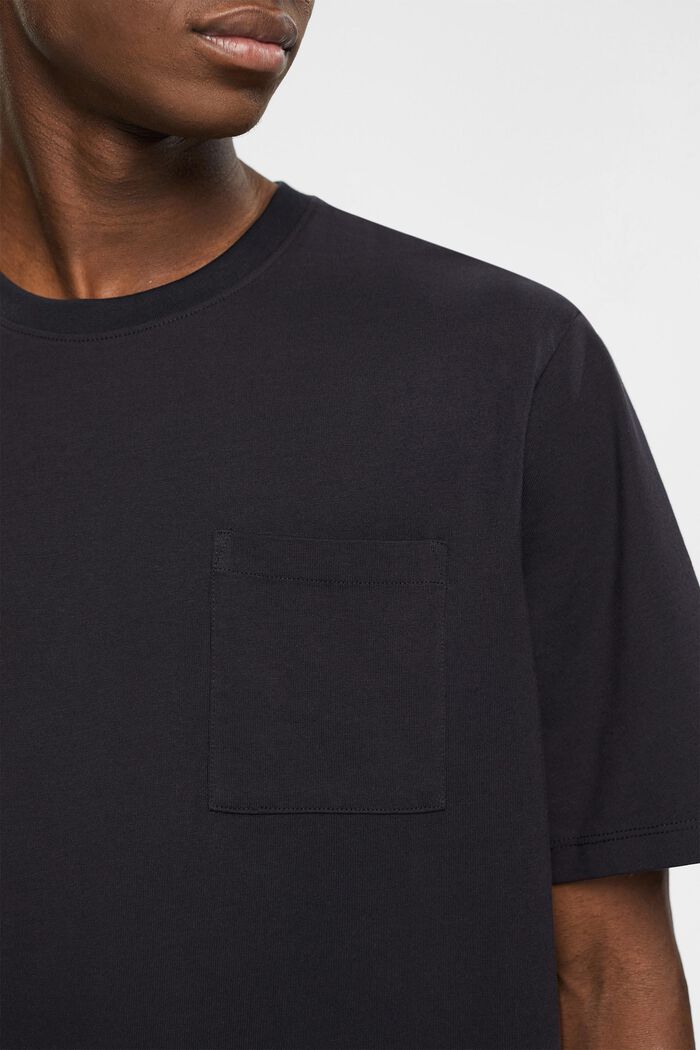 T-shirt z dżerseju, 100% bawełny, BLACK, detail image number 3