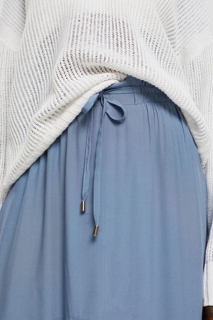 Spódnica midi z włókna LENZING™ ECOVERO™, GREY BLUE, detail image number 2
