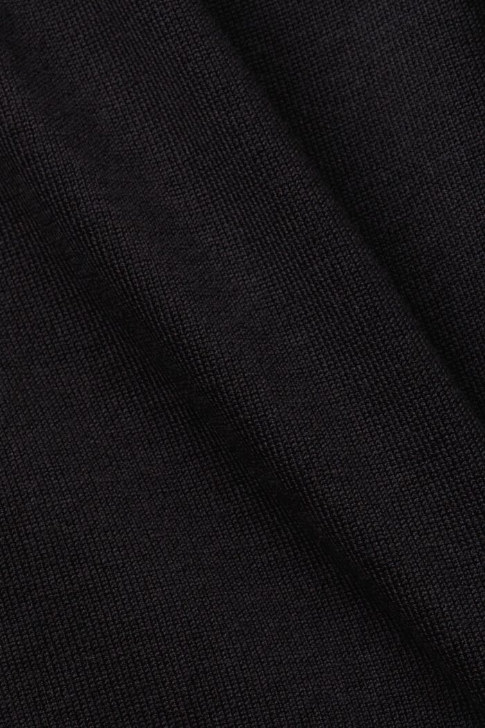 Sweter z golfem basic, LENZING™ ECOVERO™, BLACK, detail image number 5