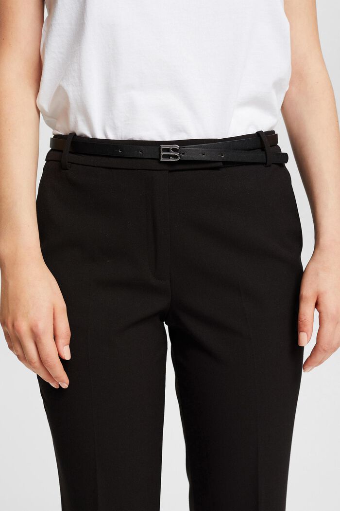 Spodnie PURE BUSINESS Mix+Match, BLACK, detail image number 1