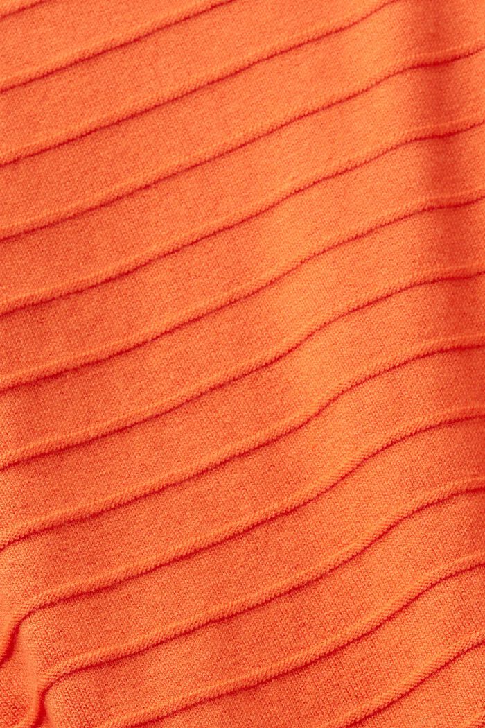Sweter w paski, ORANGE RED, detail image number 5