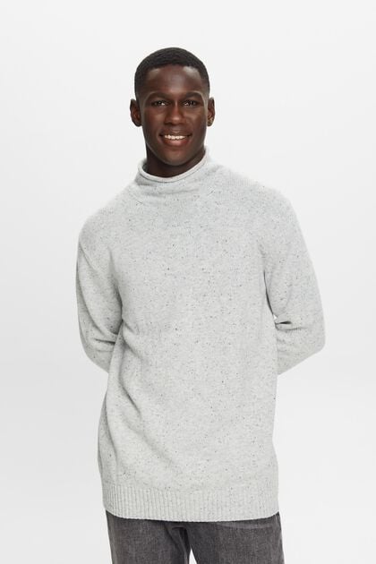 Sweter z półgolfem z mieszanki wełnianej