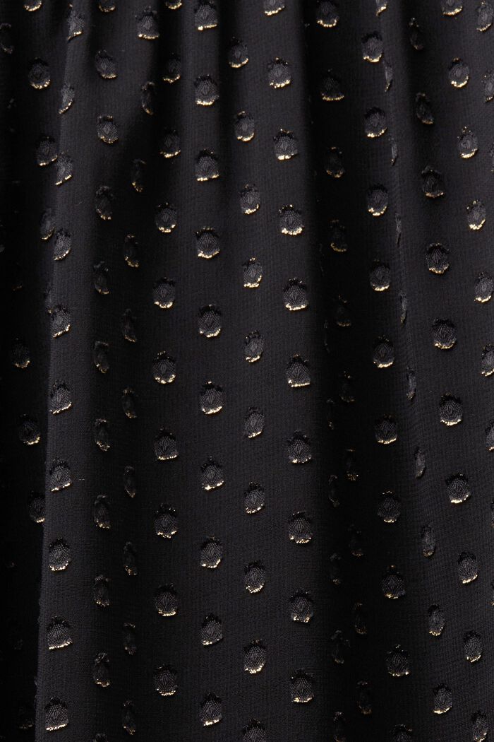 Sukienka midi ze złotym połyskiem, BLACK, detail image number 6