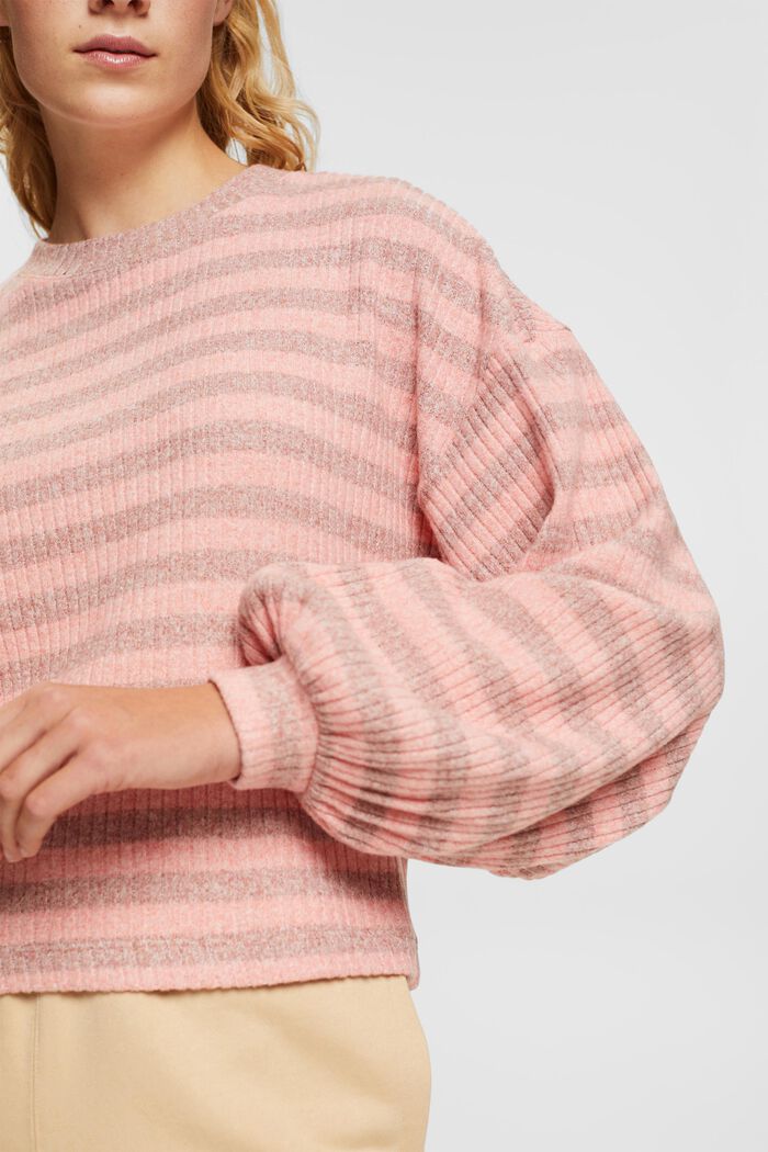 Sweter w paski, TERRACOTTA, detail image number 0