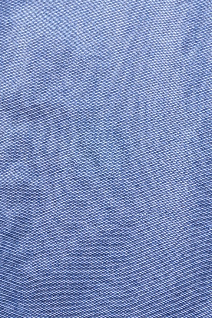 Koszula z kołnierzykiem na guziki z bawełnianej popeliny, BRIGHT BLUE, detail image number 4