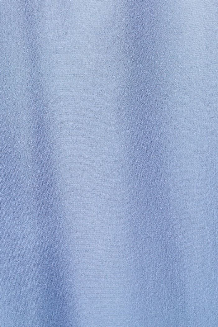 Sukienka koszulowa midi z jedwabiu, BLUE LAVENDER, detail image number 6