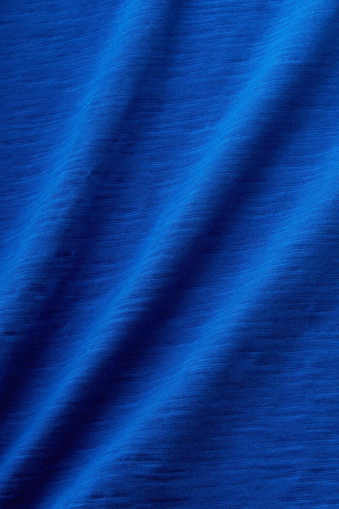 Bawełniany T-shirt z kieszonką z logo, BRIGHT BLUE, detail image number 4