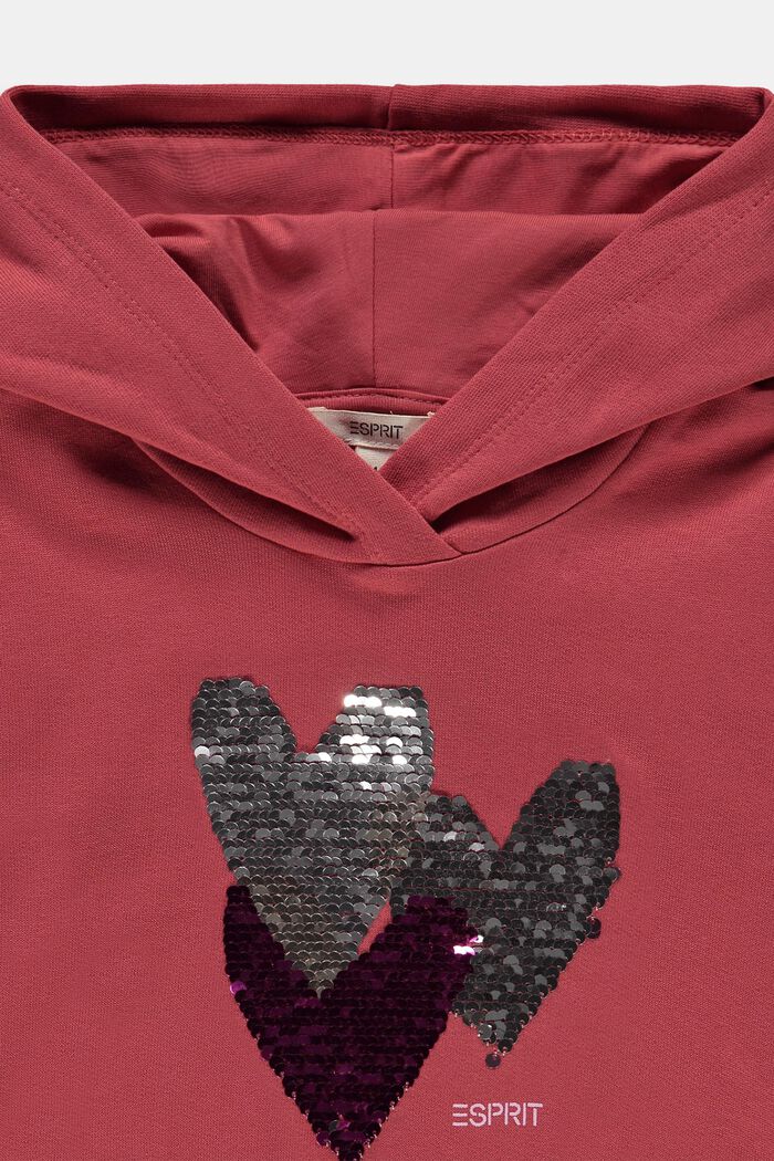 Sweatshirts, GARNET RED, detail image number 2