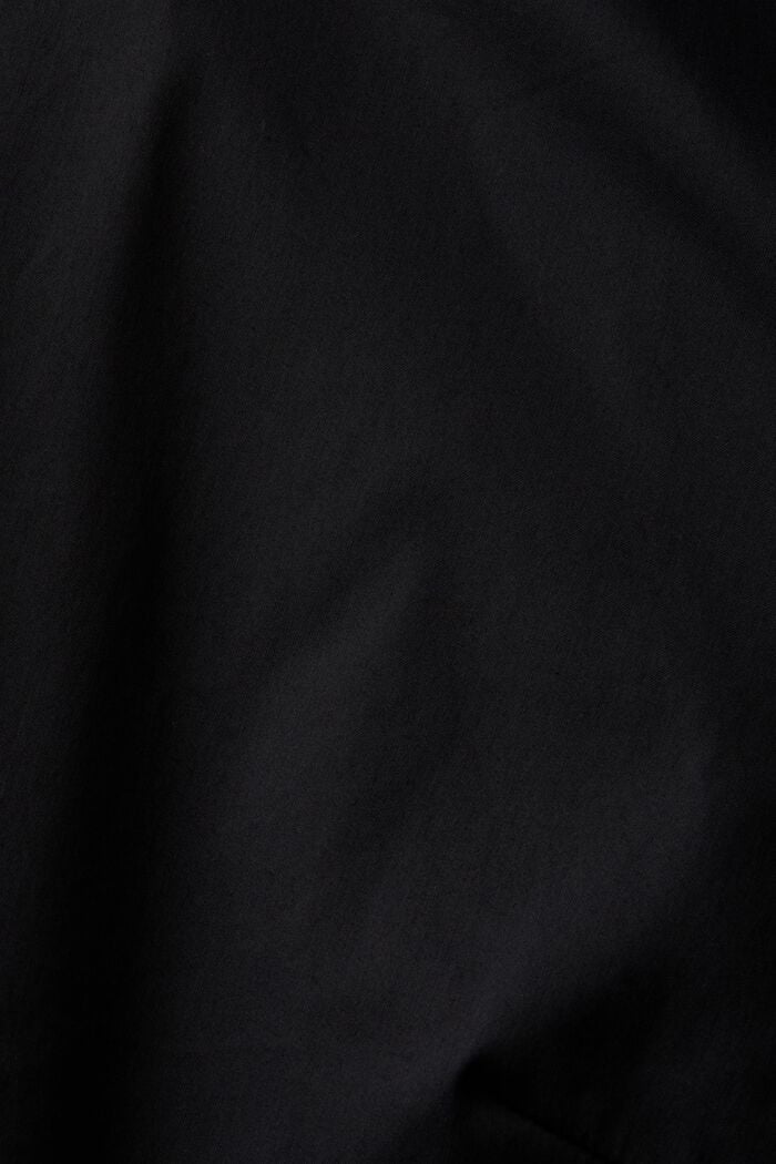 Bluzka koszulowa z popeliny, BLACK, detail image number 4